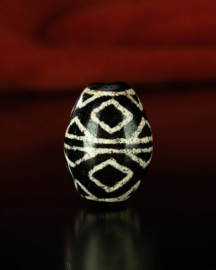 Hollow Tiger Tooth Vajra Six Eyes Old Dzi Beads Tibetan Millennium Dzi Beads Inlaid Erosion Special and Rare