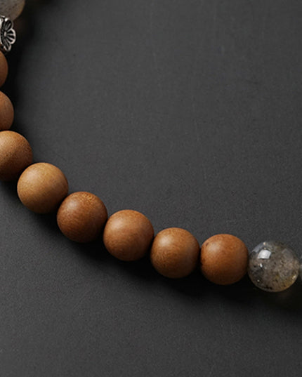 Labradorite and Sandalwood Lucky Energy Bracelet