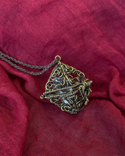 Brass Spiritual Pendulum Necklace - Handmade with Meaning & Energy