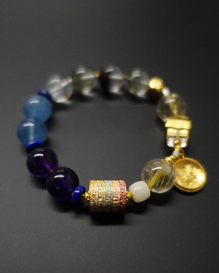 Zakirum Wealth Energy Tibetan Crystal Bracelet