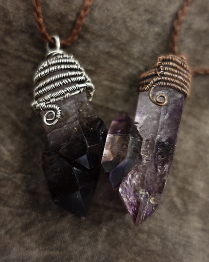 Spiritual Energy Super 7 Amethyst Pendants