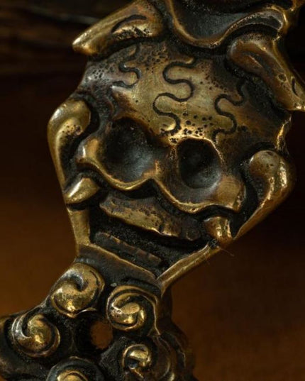 Qing Dynasty  Vajra Demon Descending Hook - Lengma copper  Tibet accessories  Gandan Temple