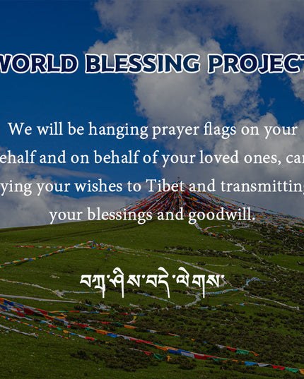 Holy Land of Tibet Hangs Prayer Flags For Energy Blessing