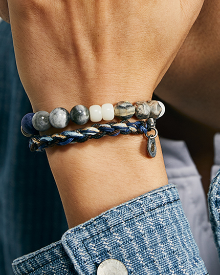 Handcrafted Sterling Silver Breaking Waves Bracelet