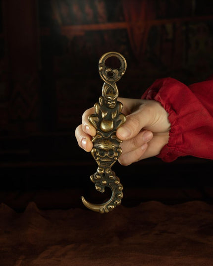 Qing Dynasty  Vajra Demon Descending Hook - Lengma copper  Tibet accessories  Gandan Temple