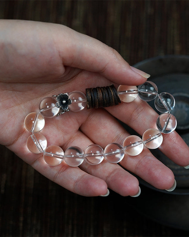 Serenity Quartz & Agarwood Energy Bracelet