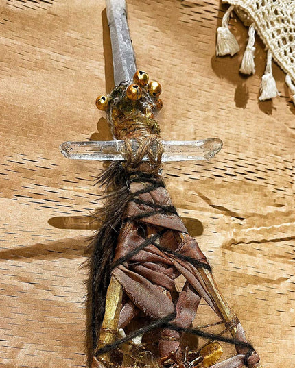 Nature God Magic Scepter Tibetan Quartz Crystal Handmade