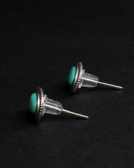 Kailash Energy Fortune Oval Turquoise Stud Earrings