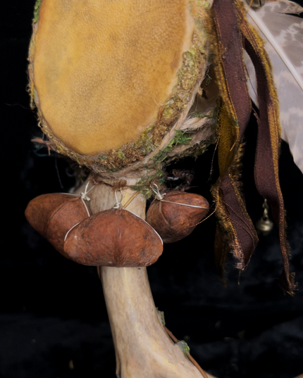Shaman Magic Drum Tibetan Quartz Crystal Handmade