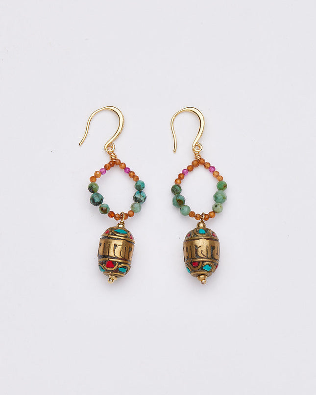 lucky Energy Tibetan Treasures Earrings