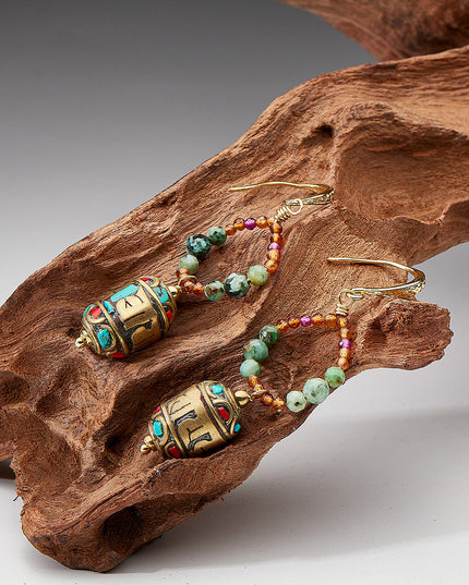 lucky Energy Tibetan Treasures Earrings