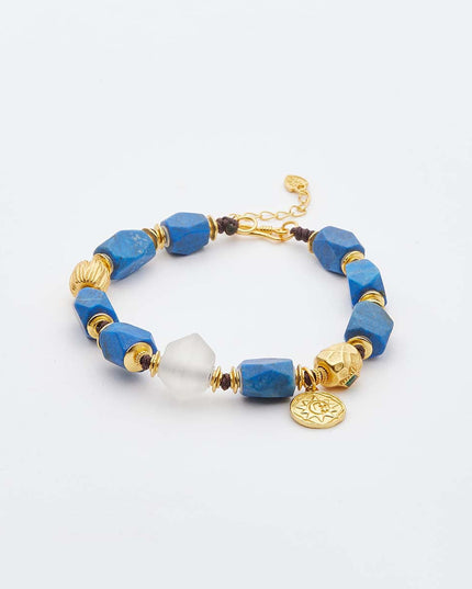Love Energy Lapis Lazuli Gold Bracelet