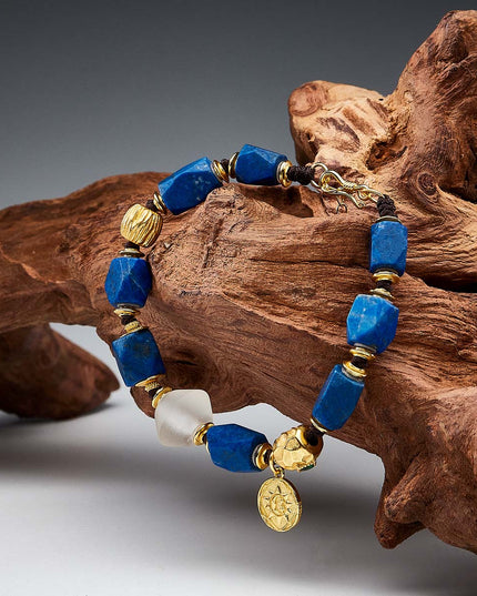 Love Energy Lapis Lazuli Gold Bracelet
