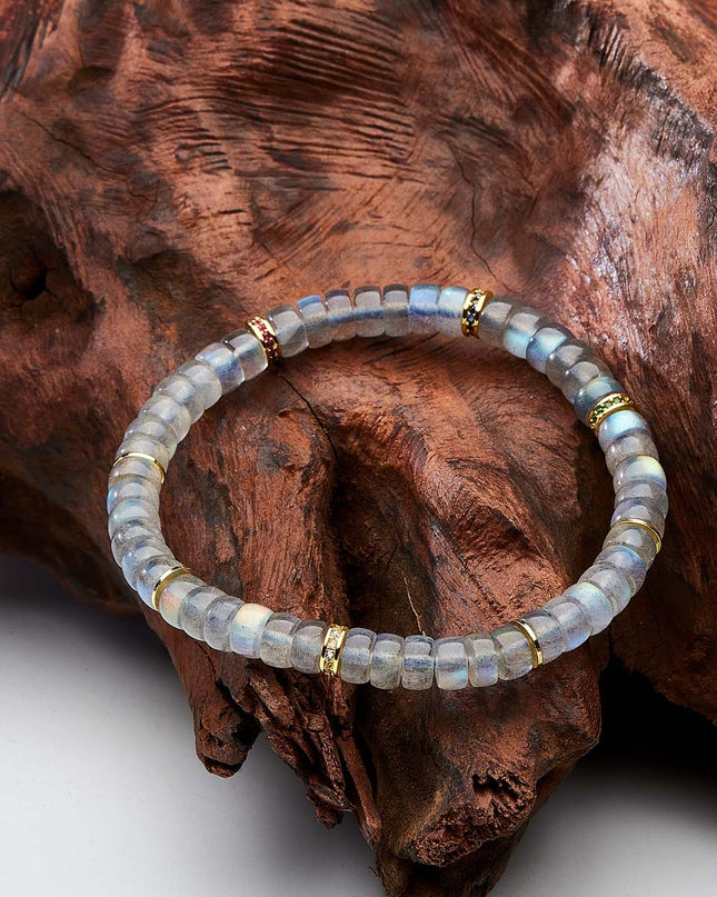 Purity Energy Labradorite 14K Gold Bracelet