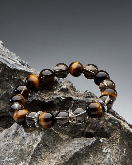Guardian of Wealth Tiger's Eye Silver Bracelet
