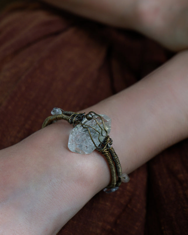 Natural Mineral Fabric Multi-Attribute Bracelet