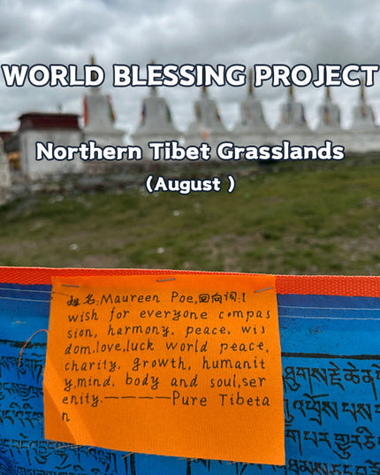 Holy Land of Tibet Hangs Prayer Flags For Energy Blessing