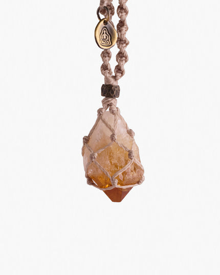 Golden Citrine Crystal Pendant