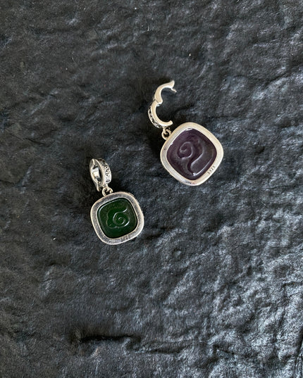 Sterling Silver & Amethyst Wealth Goddess Zakirum Necklace