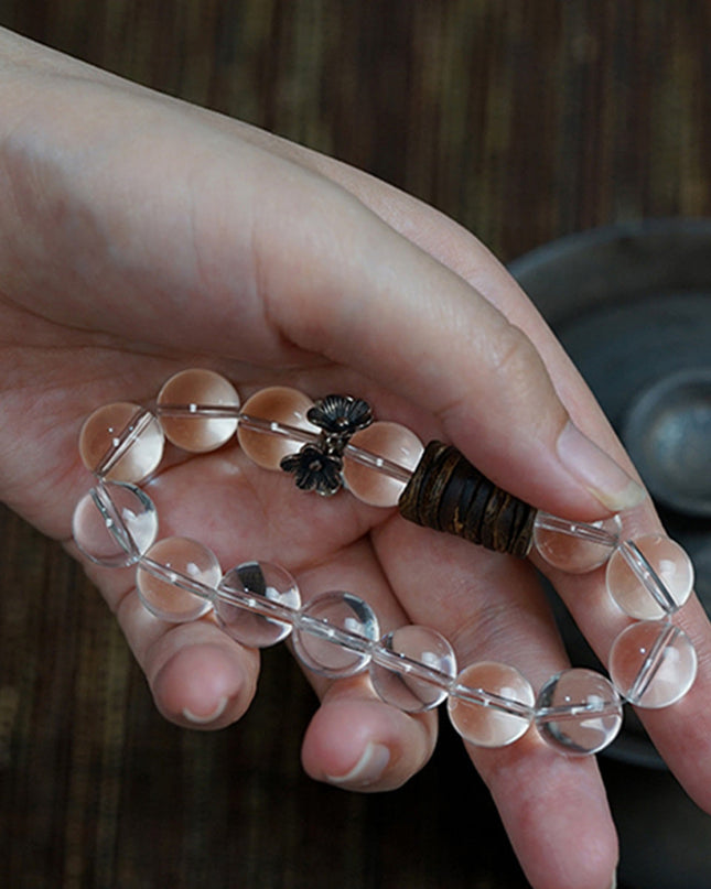 Serenity Quartz & Agarwood Energy Bracelet