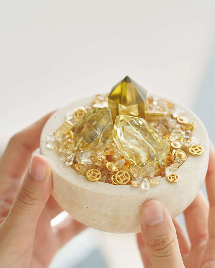 Citrine Crystal Bowl for Wealth & Energy Clearing