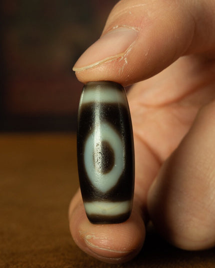 Double Buddha Eyes Old Dzi Beads Tibetan Millennium Dzi Beads Pure and Rare