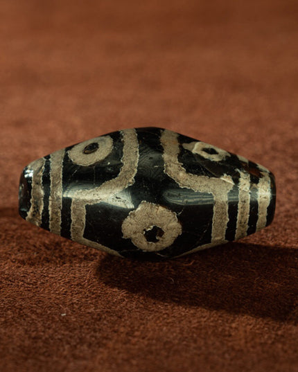 Vajra Mandala Six Eyes Old Dzi Beads Tibetan Millennium Dzi Beads Inlaid Erosion