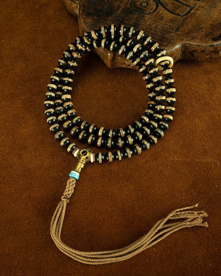 Ancient Natural Bhaisajyaguru 108 Tibetan Antique Beads