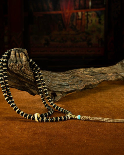 Ancient Natural Bhaisajyaguru 108 Tibetan Antique Beads