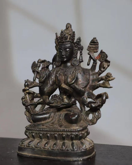 Avalokiteśvara WISDOM Tibetan Bronze Statue for Eliminating Difficulty