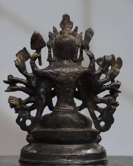 Avalokiteśvara WISDOM Tibetan Bronze Statue for Eliminating Difficulty