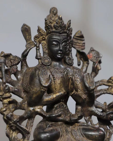 Avalokiteśvara WISDOM Tibetan Bronze Statue for Eliminating Difficulty