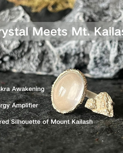 KAILASH ENERGY Chakra Awakening Ring Seven Chakra Gemstone Sterling Silver Adjustable