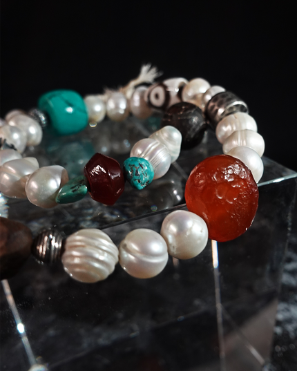 Tibetan Prayer Flag Nine-Colour Spirit Bead Necklace