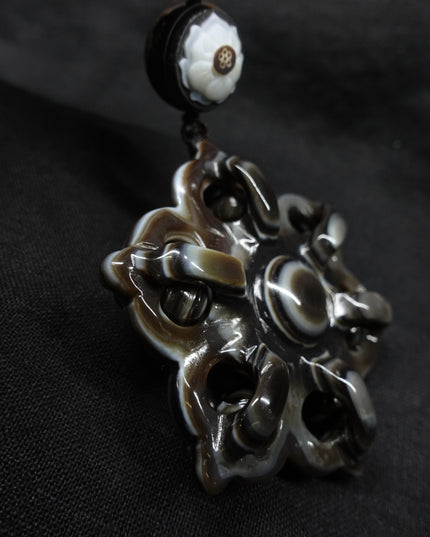 【Unique Item】 House Protection Cross Vajra Lotus Pendant