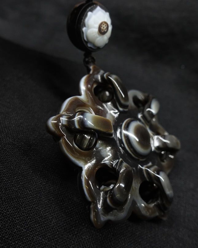 【Unique Item】 House Protection Cross Vajra Lotus Pendant