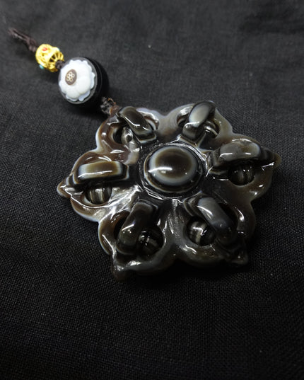 【Unique Item】 House Protection Cross Vajra Lotus Pendant