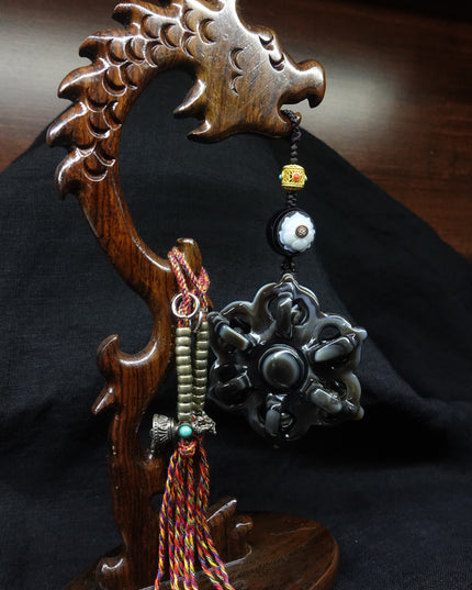 【Unique Item】 House Protection Cross Vajra Lotus Pendant