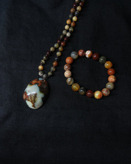 【Unique Item】 Five Elements Gemstone Necklace