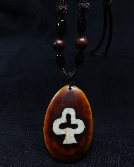 【Unique Item】 Vajra Krodha Bodhi Dzi Bead Pendant