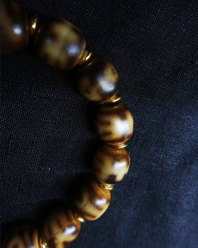 【Unique Item】 Precious Person Dzi bead Evil Eye Protection Pure Natural Tianyan Bracelet