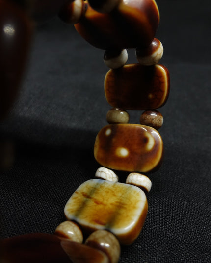 【Unique Item】 Guanyin Heart Mantra, God of Wealth Mantra, Agate Bracelet