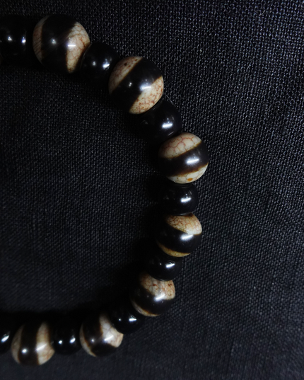 【Unique Item】Large Plate Bottle-shaped Dzi Bead Bracelet