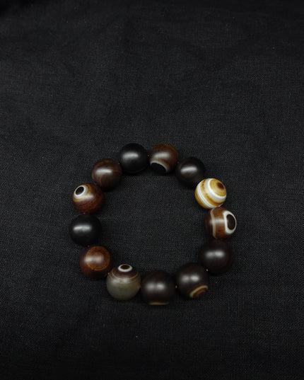 【Unique Item】 Sacred Eye Dzi bead bracelet