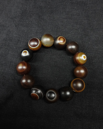 【Unique Item】 Sacred Eye Dzi bead bracelet