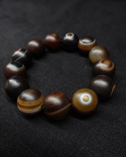 【Unique Item】 Sacred Eye Dzi bead bracelet