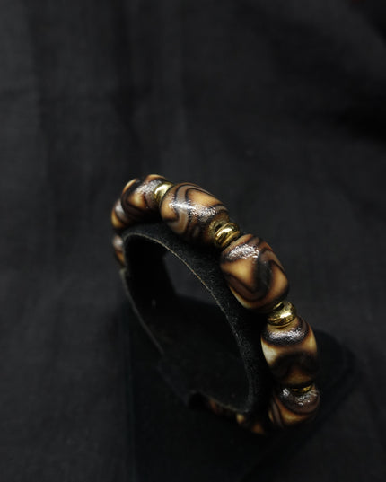 【Unique Item】 Tiger's Eye Dzi Bead Bracelet for health