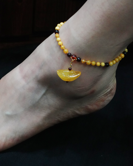 【Unique Item】 Amber ingot anklet