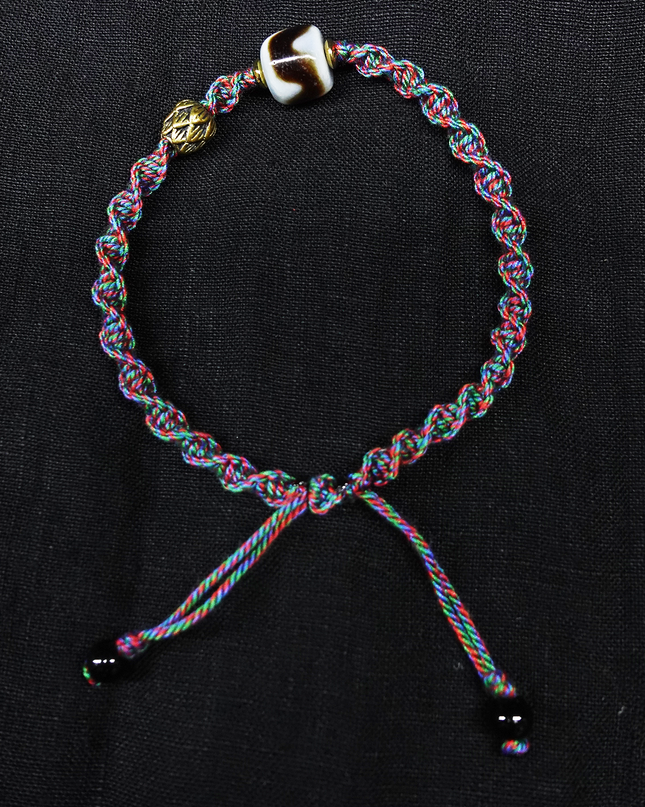 【Unique Item】"Fortune Powerhouse" Tiger Tooth Dzi Anklet