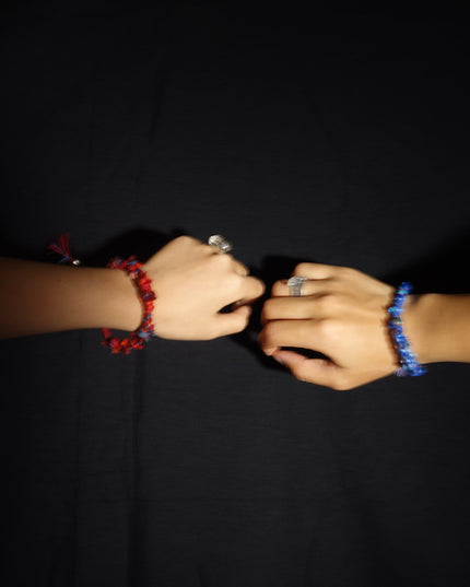 Heart of the World Bracelet | Couple's Bracelet with Blue Symbolism for Love and Connection